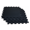 Body-Solid Interlocking Rubber Flooring - Solid Black