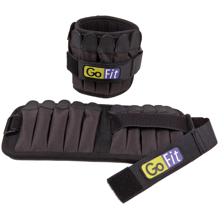 GoFit 5 lb Padded Pro Ankle Weights