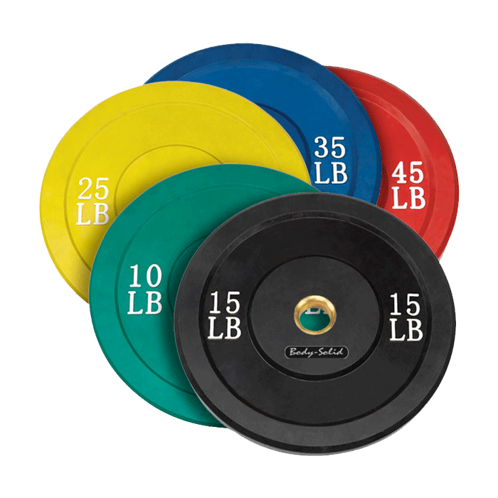 Body-Solid Olympic Rubber Bumper Plates
