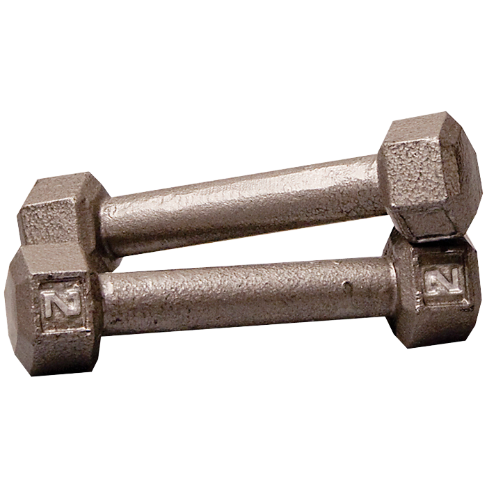 Body-Solid Cast Hex Dumbbell - 2 Lb.