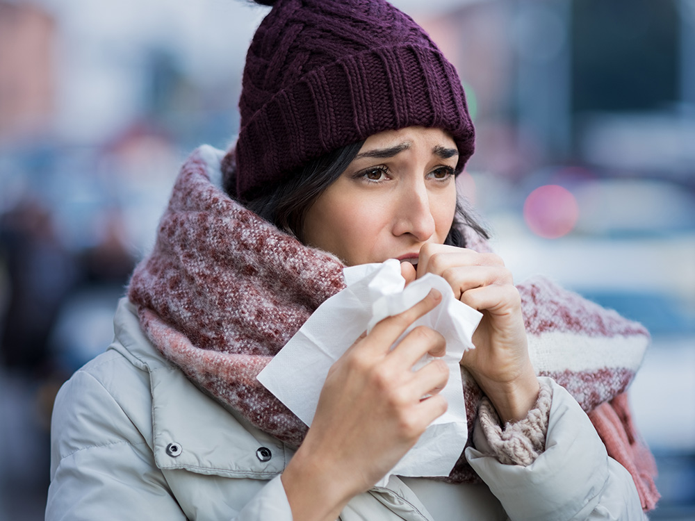 The cold and flu season is here. We will address the question of whether or not it's okay to be working out while sick.